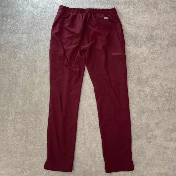 FIGS Women's Scrub Pants XS‎ Comfort Waistband Workwear Burgundy Nurse Hospital - Picture 14 of 16